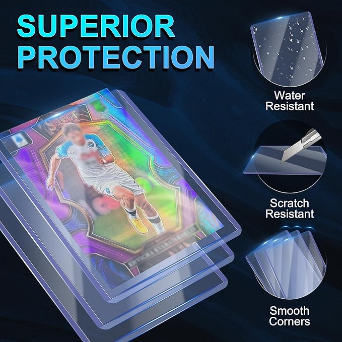 200 Card Sleeves, Baseball Card Sleeves, Hard Plastic Card Holder - Image 4