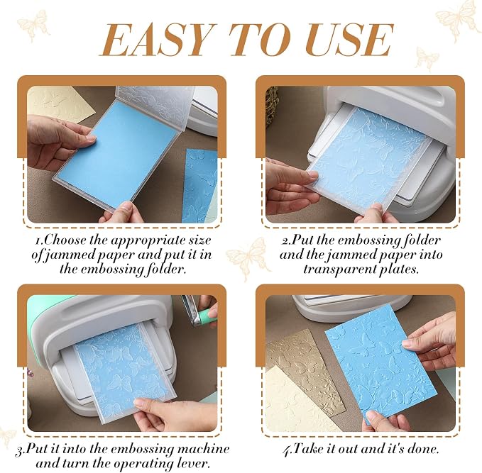 Geiserailie 1 Pcs Embossing Folders 2d/3D Embossing Machine Template Paper Card - Image 3