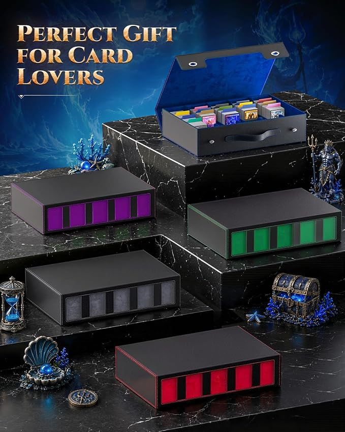 MoKo Trading Card Storage Box for MTG, 3900+Capacity, Top Loaders Organizer Case - Image 8