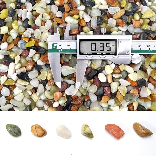 10 lb Pebbles for Indoor Plants, 3/8 Inch Decorative Rocks for Potted Plants - Image 2