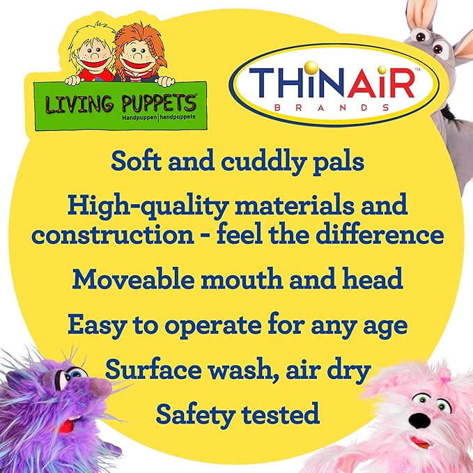 Playful Minds Living Puppets – Poe 10” Bird Hand Puppet - Image 4