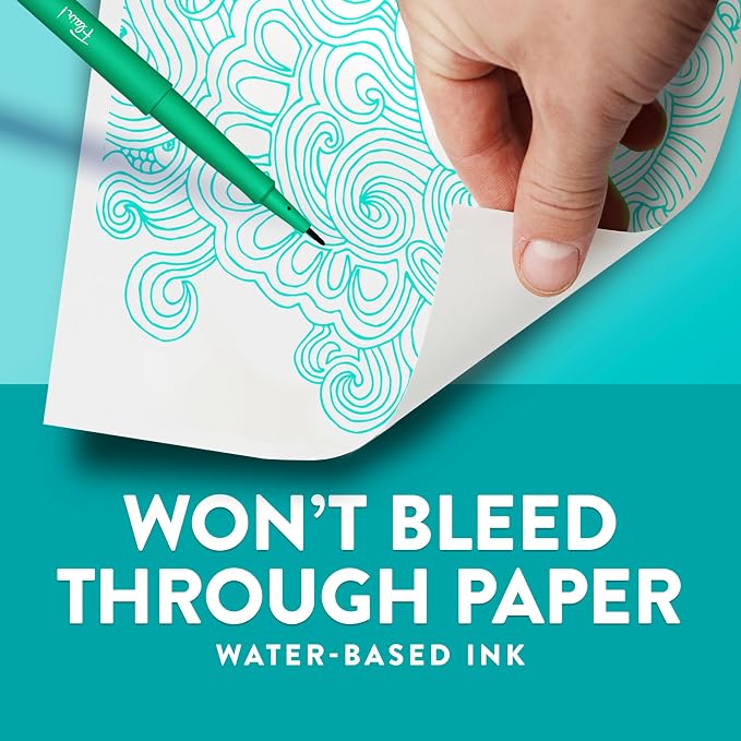 Paper Mate Flair DUAL Felt Tip Pens, Brush and Medium Tips, Note-Taking - Image 4