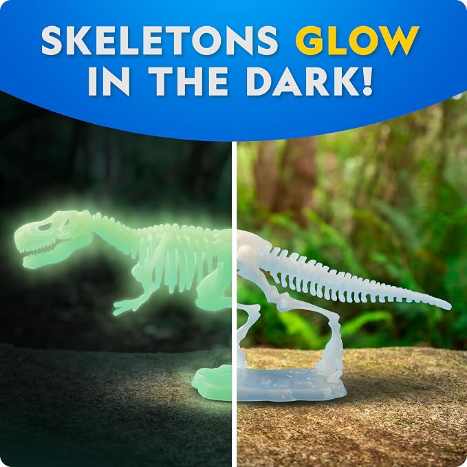 National Geographic Glow-in-The-Dark Dinosaur Skeleton Model Building Kit – - Image 3
