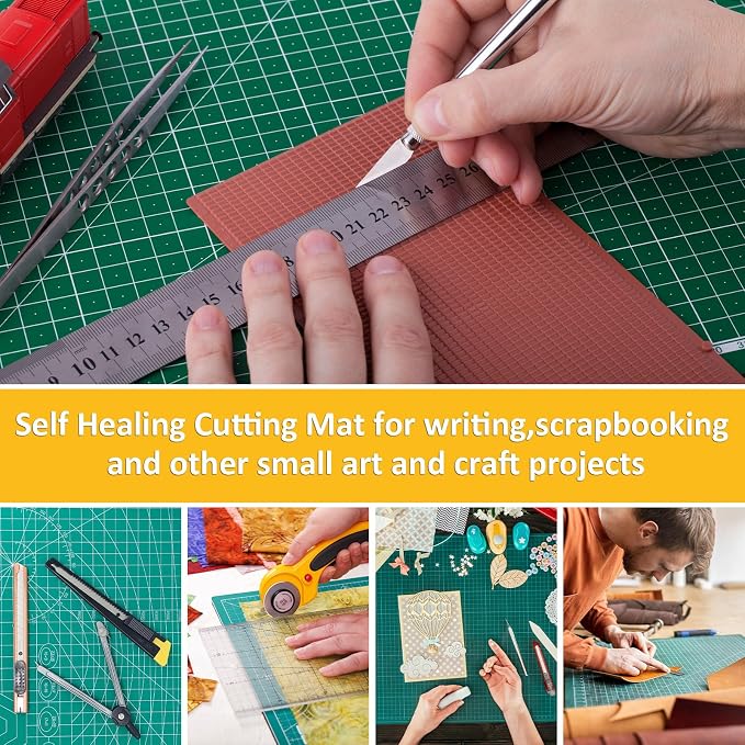 2 Pcs Large Cutting Mat Self Healing, Double Sided, Grid Line And Angles Help - Image 7