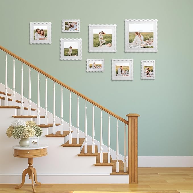 12x12 Wavy Picture Frame With Mat - Image 5