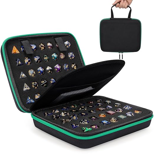 Aoriher 1 Pcs Dice Case with Removable Slotted Tray by Aoriher