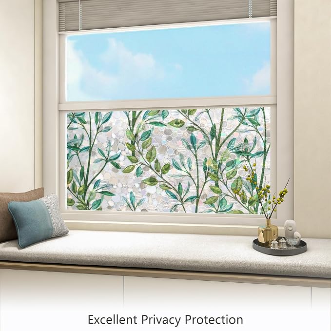 LEMON CLOUD Window Privacy Film, Stained Glass Window Film, Decorative Rainbow - Image 2