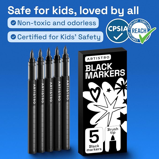 ARTISTRO Black Paint Pens - Image 6