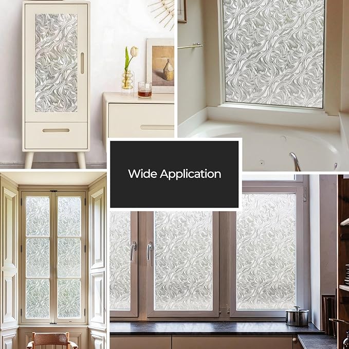 ADD.HERES Window Privacy Film, Removable Static Cling, Stained Glass Decorative - Image 6