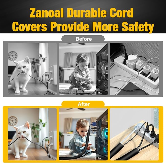 300 Inch Self-Wrapping Split Braided Sleeve Cable Management, Automotive Wire - Image 5