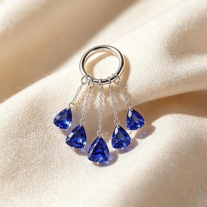 AierCrystal Royal Blue Deep Blue Sapphire Color Cubic Zirconia Loose Beads - Image 7