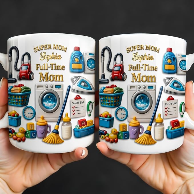 Personalized Mom Mug Gift, Mother Life Coffee Cup - Image 8