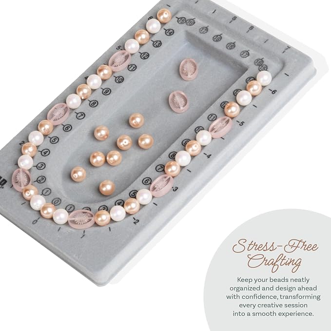 The Beadsmith Mini Bead Board, 16” U-Shaped Channel, 4 x 6.75 inches, Design - Image 5