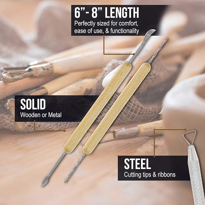 U.S. Art Supply Pottery & Clay Tools Set - Image 5