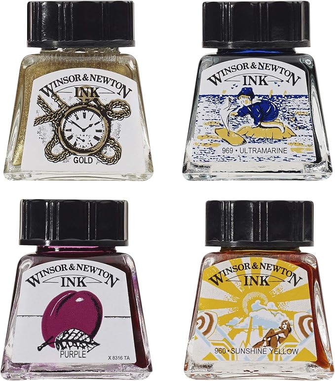 Winsor & Newton Drawing Ink, 14ml Bottle, Liquid Indian Ink - Image 7