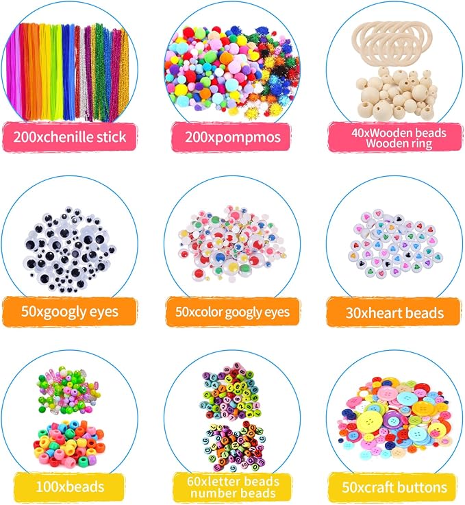 Itopstar 3000+ Kids Arts & Crafts Supplies - Image 3