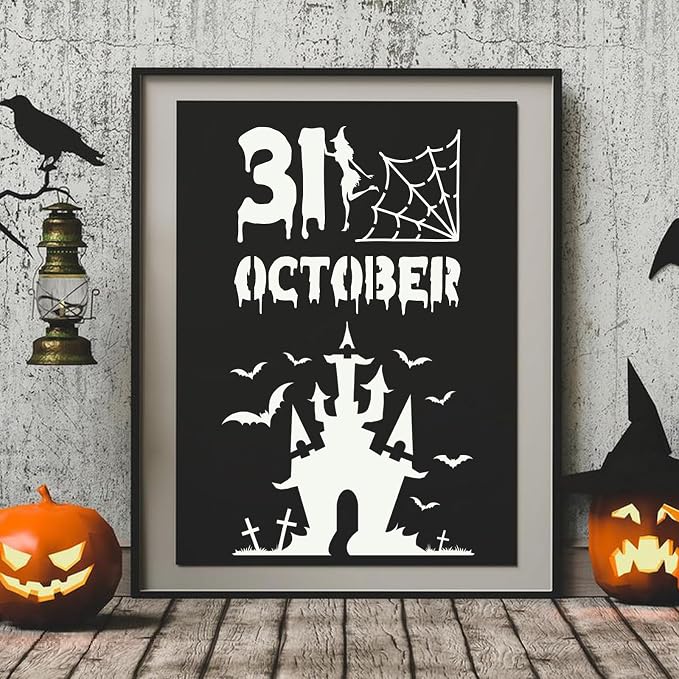 80 Pcs 3 x 3 Inch Halloween Stencils - Image 5