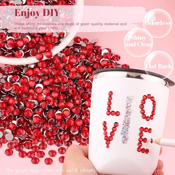 8000PCS 3mm Resin Rhinestones Bulk - Image 4