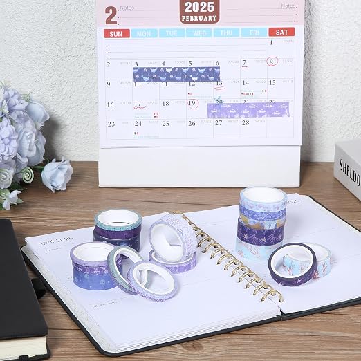 Mr. Pen- Washi Tape Set, 21 Rolls, 5 Yards/Roll | Washi Tape - Image 8