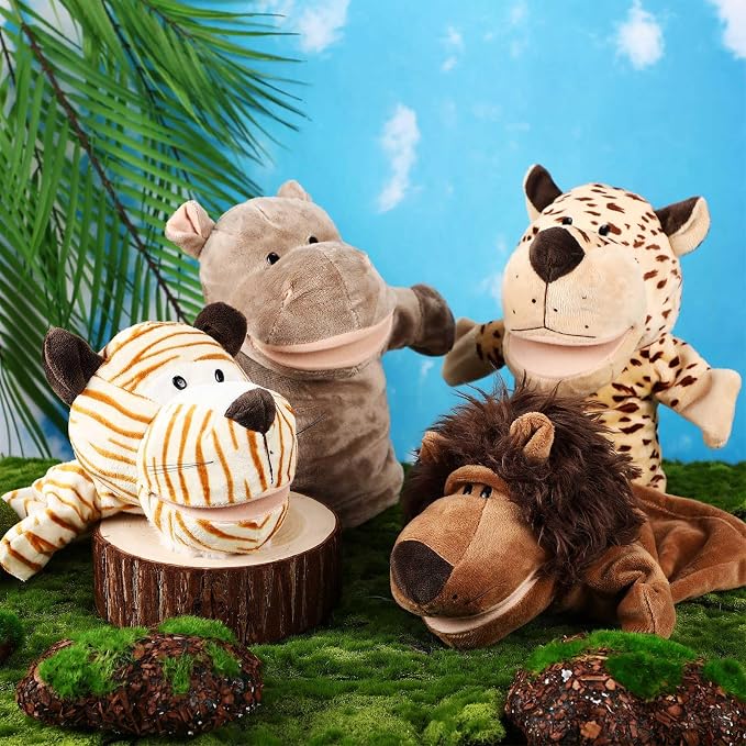 RoundFunny 4 Pcs Hand Puppet Animal - Image 3