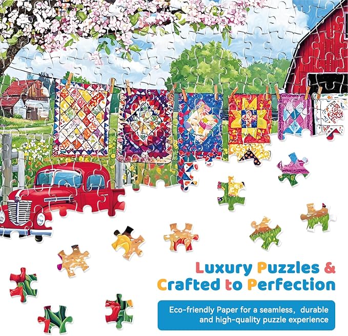 300 Piece Jigsaw Puzzle for Adults – Farmyard Delight - Image 3