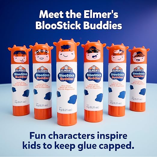 Elmer's Glue Sticks Combo Pack, BlooStick Buddies & Disappearing Purple - Image 3