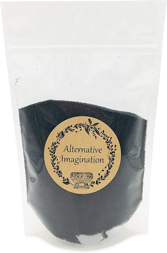 Black Sand - Fine Colored Sand for Ritual Use, Zen Gardens, Incense Burners by AlternativeImagination