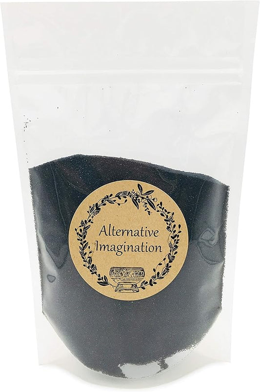 Black Sand - Fine Colored Sand for Ritual Use, Zen Gardens, Incense Burners by AlternativeImagination