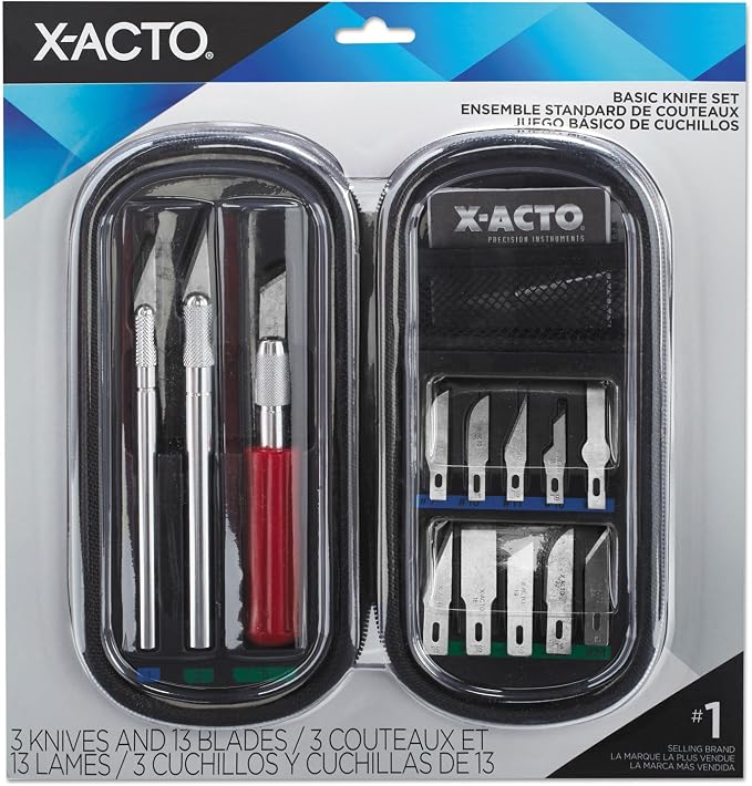X-ACTO Compression Basic Knife Set, Includes 3 Knives, 13 Blades, Soft Carry - Image 5
