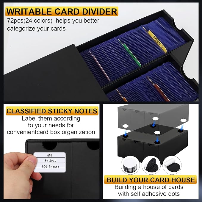 Trading Card Storage Box, 10800+ Card Organizer - Image 4
