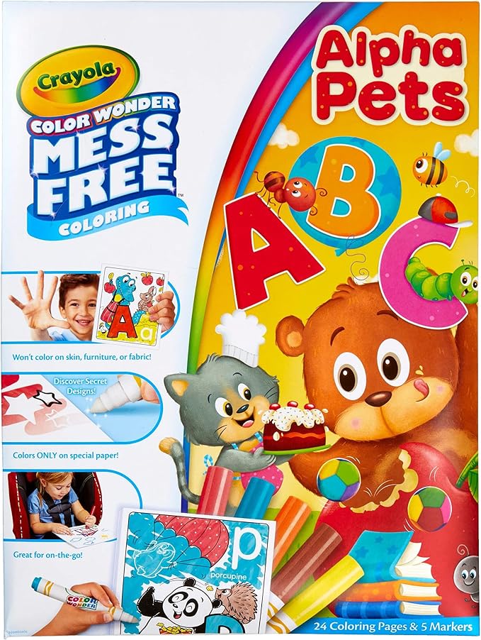 Crayola Color Wonder Alpha Pets, Mess Free Coloring by Crayola