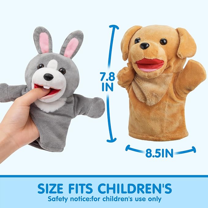 JOYIN 6Pcs Kids Hand Puppet Set - Image 6