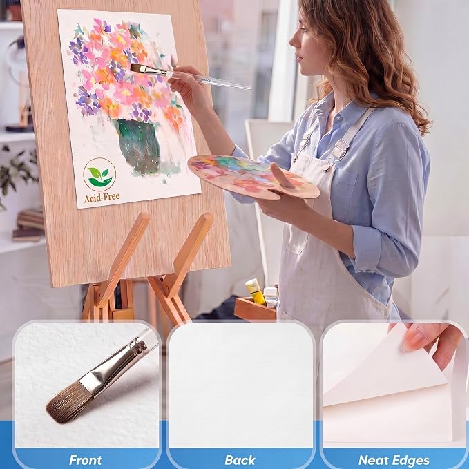 TaoBary 300 Pcs Watercolor Paper Sheet Bulk 11 x 15 Inch White Cold Press Paper - Image 5