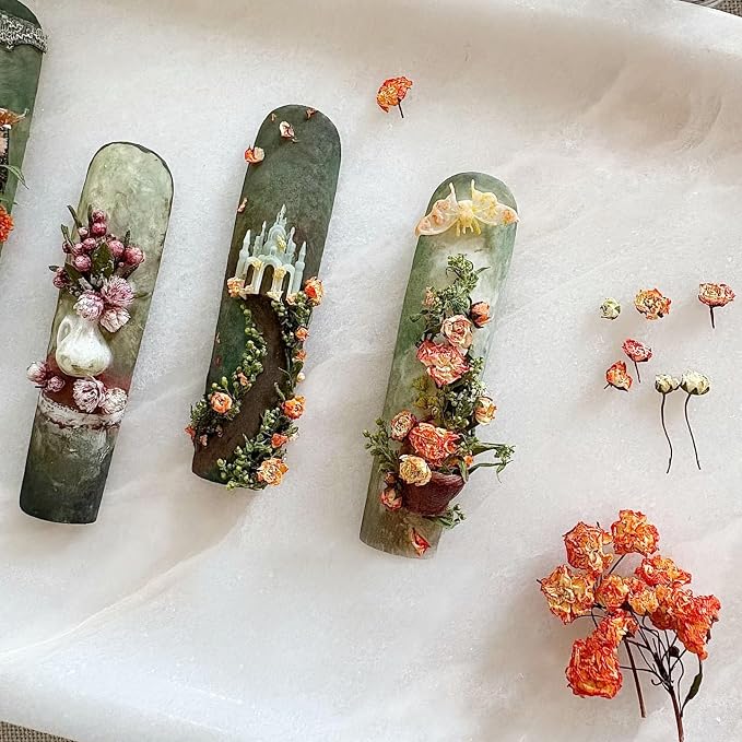 8 Types Real Dried Pressed Rose Flowers Plant Herbarium - Image 5