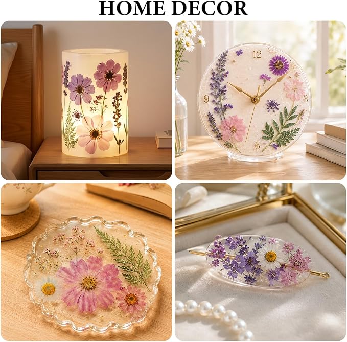 NESCCI 412 Pcs Purple Pink Dried Flowers - Image 6