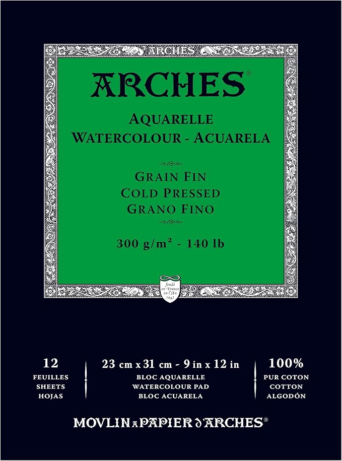 Arches Watercolor Paper Pad, 140 pound, Cold Press - Image 3