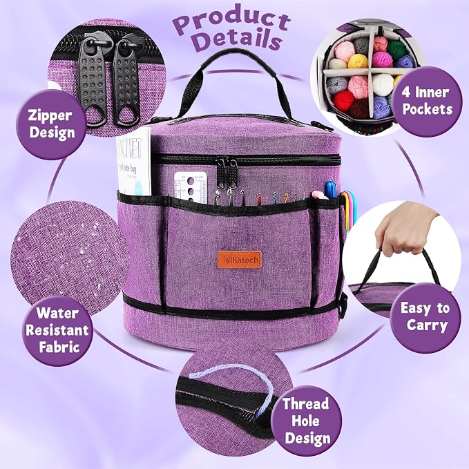 Katech Crochet Kit for Beginners, Beginner Crochet Kit for Adults-Crochet Kits - Image 6