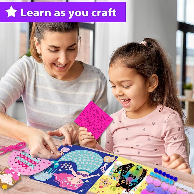 KRAFUN Craft Workshop Kit Ages 3-5 |10 Envelopes, Unicorn & Mermaid | 10 - Image 4