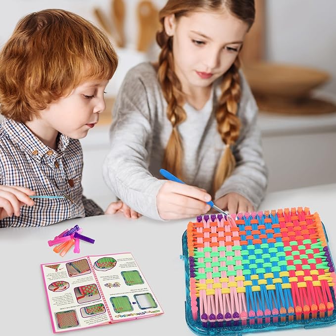 IQKidz Weaving Loom Kit Toys, DIY Arts and Crafts - Image 3