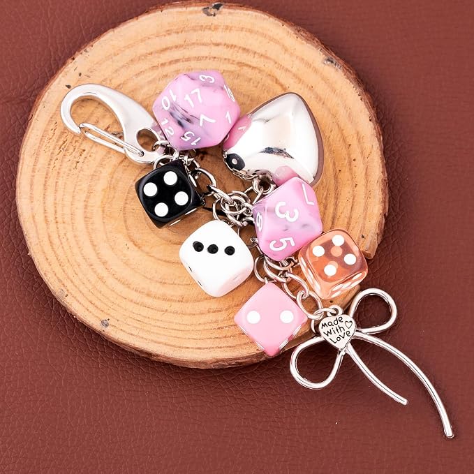 Dice Bag Charms Keychain for Women Men - Image 6