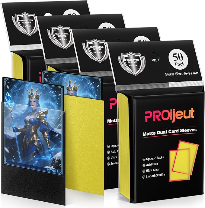 200 Pack Card Sleeves, Matte Dual Trading Card Sleeves - Image 8