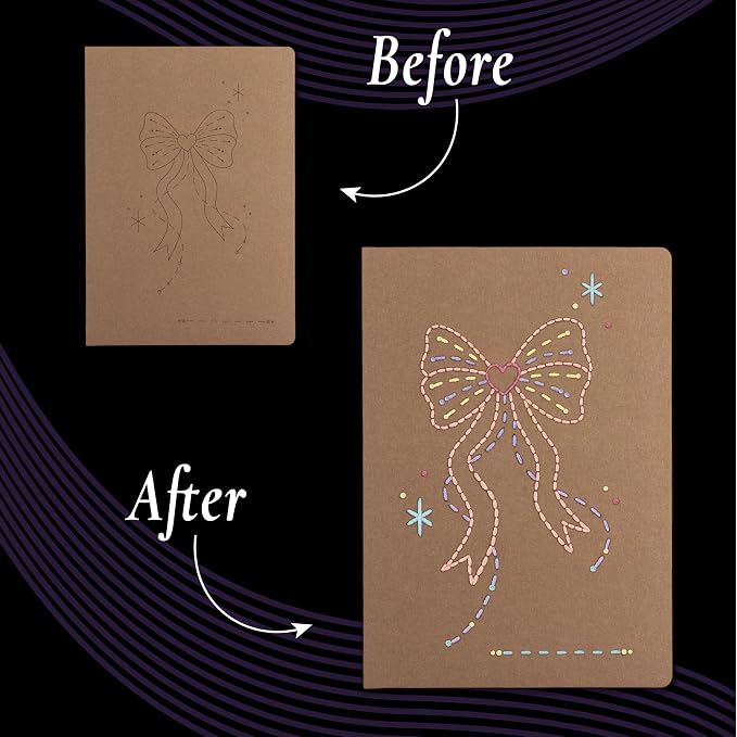 Unwynd Embroidery Notebook Kit Pretty, Embroidery Kit - Image 4
