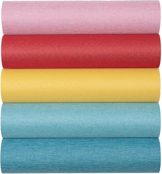 10pcs Book Cloth, Fabric Surface and Paper Backed by Unknown