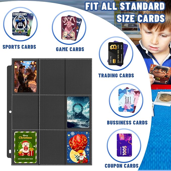 Trading Card Binder Sleeves, Baseball Holder Fit - Image 2