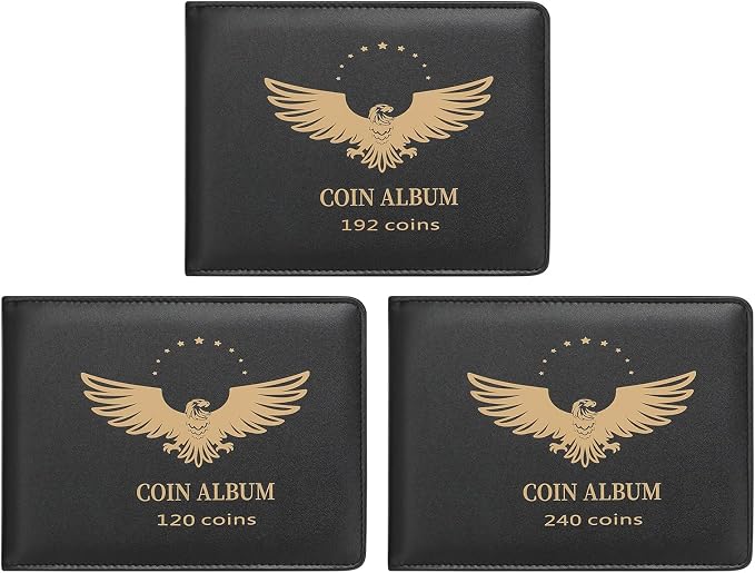 MUDOR 240 Pockets Coin Collection Book, PVC FREE Coin Holder Album | Fits Dime - Image 8