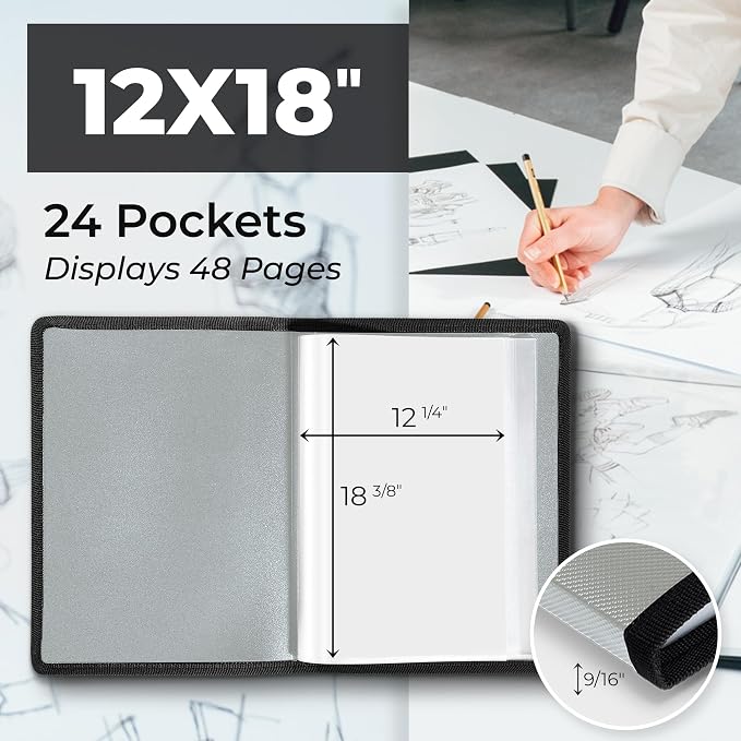 Dunwell 12x18 Art Portfolio Binder - Image 2