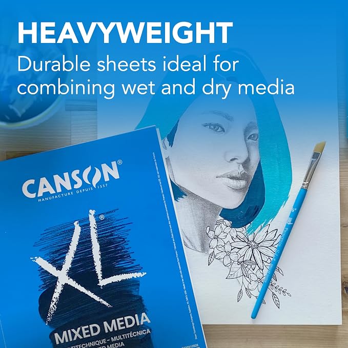 Canson XL Series Mixed Media Art Paper Pad Bundle - Image 3