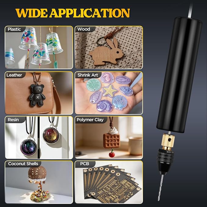LET'S RESIN Electric Drill, Keychain Making Kit, Jewelry Making Kit, Electric - Image 7