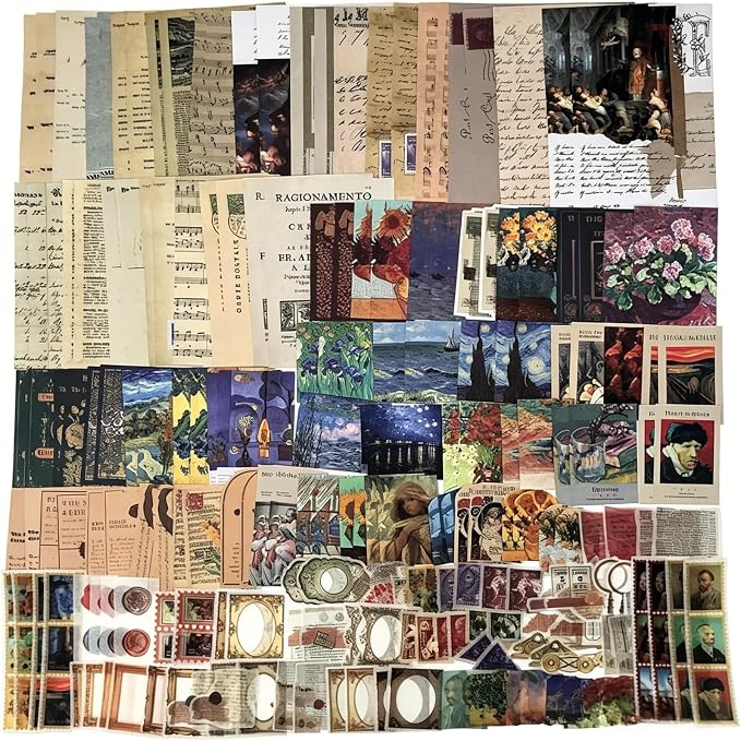 Esweny 200PCS Vintage Scrapbooking Supplies Kit by Esweny
