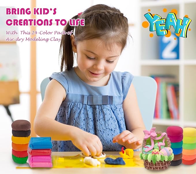 Air Dry Modeling Clay Kit - Image 7